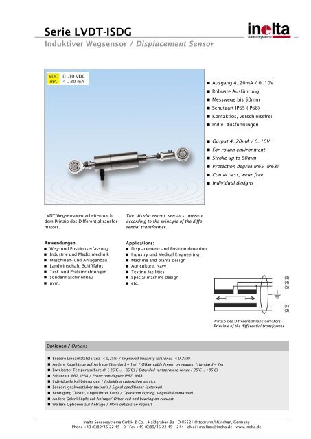 Serie LVDT-ISDG