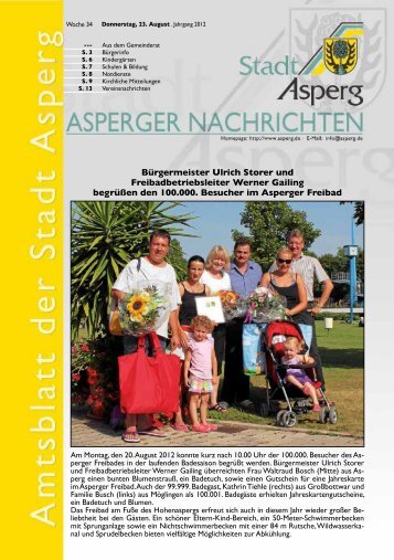 Asperger Nachrichten 3 - Stadt Asperg