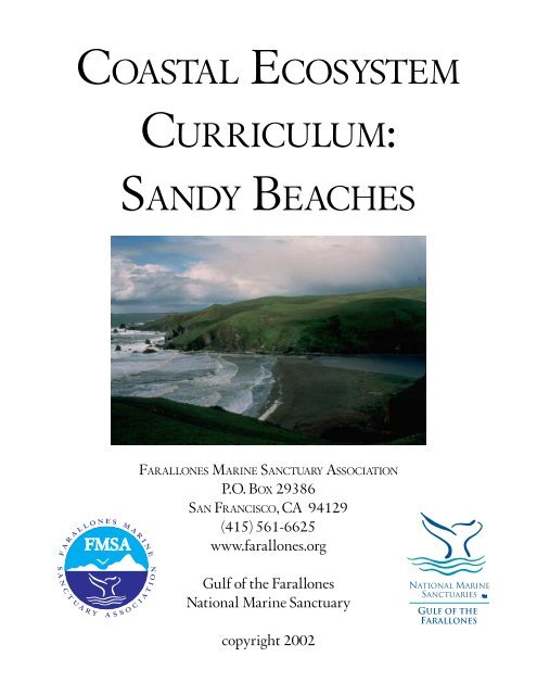 COASTAL ECOSYSTEM CURRICULUM SANDY BEACHES