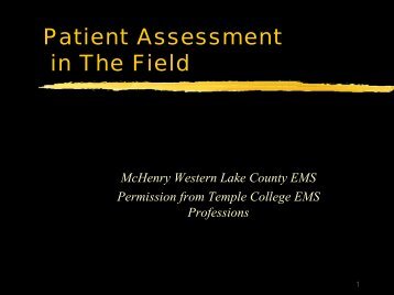 Patient Assessment in The Field