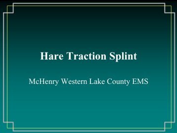 Hare Traction Splint
