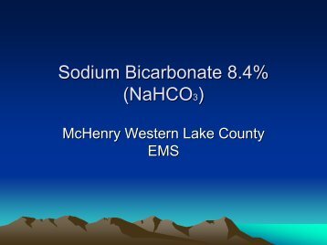 Sodium Bicarbonate 8.4% (NaHCO3)