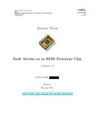 Bachelor Thesis Fault Attacks on an RFID Prototype Chip