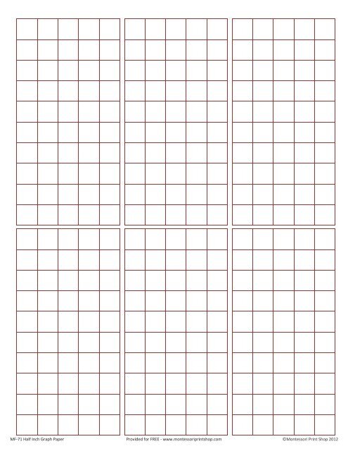 mf 71 half inch graph paper xlsx montessori print shop