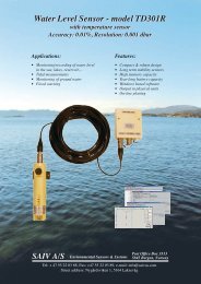 Water Level Sensor - model TD301R