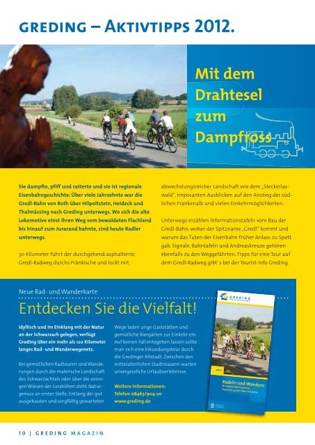 Ihr Urlaubsmagazin 2012 - Stadt Greding