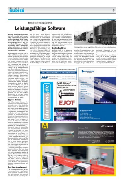 Ausgabe 1/2010 - Alu-News