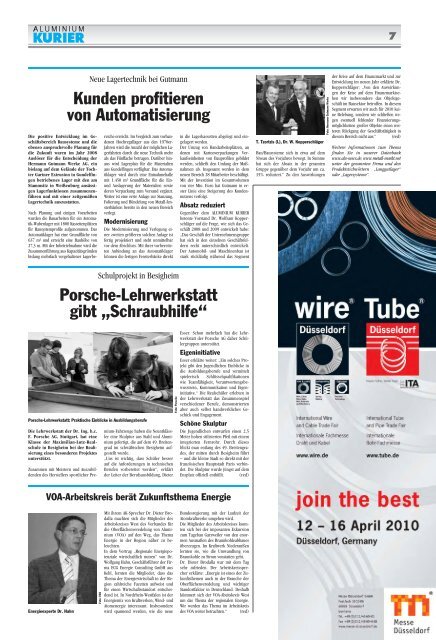 Ausgabe 1/2010 - Alu-News