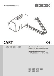 ART (5000 - 5012 - 5024) Operatore elettromeccanico ISTRUZIONI ...