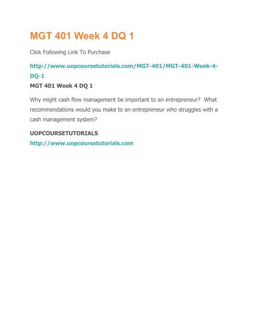 MGT 401 Week 4 DQ 1.pdf