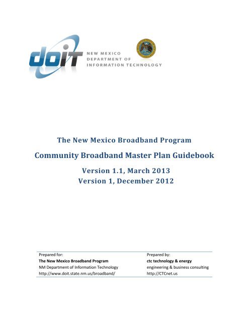 Community Broadband Master Plan Guidebook