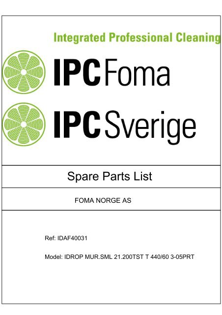 Spare Parts List