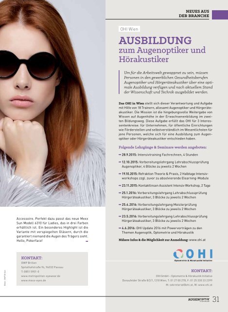 Augenoptik & Hörakustik - 03/2015