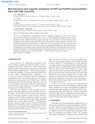Microstructure and magnetic properties of FePt and Fe/FePt ...