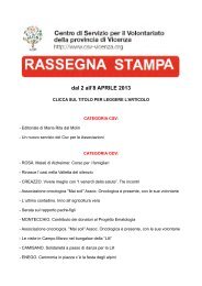 dal 2 all’8 APRILE 2013