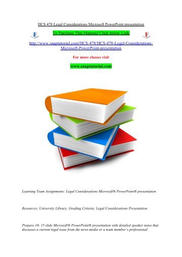HCS 478 Legal Considerations Microsoft PowerPoint presentation.pdf