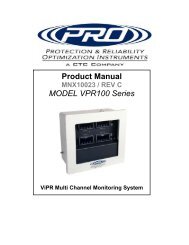 Product Manual MODEL VPR100 Series