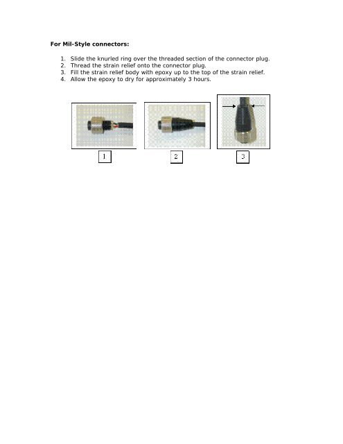 Assembly Instructions for CN103 Series Connector Kits