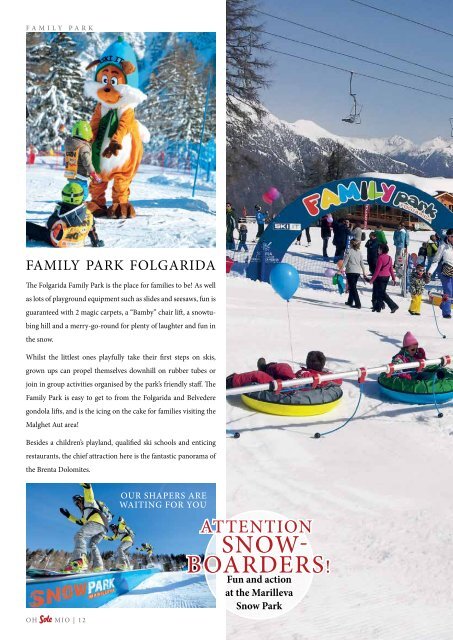 VAL DI SOLE | TRENTINO | The new winter magazine | Oh Sole mio