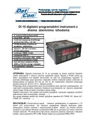 DI 10 digitalni programabilni instrument z dvema alarmnima izhodoma