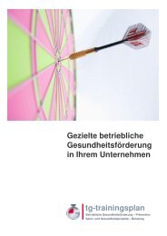 01 Wer Leistung fördert, muss Gesundheit fördern - tg-Trainingsplan