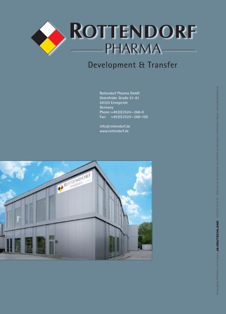 Granulation - Rottendorf Pharma GmbH