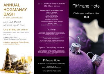 Pitfirrane Christmas Brochure 2012.pdf - The Pitfirrane Hotel