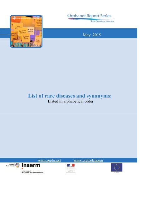 List Of Rare Diseases And Synonyms