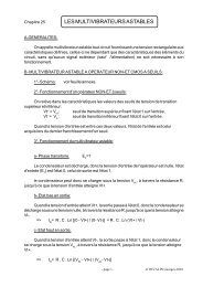 LES MULTIVIBRATEURS ASTABLES