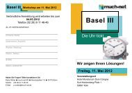 Basel III Workshop am 11. Mai 2012 Veranstaltungsort - much-net AG