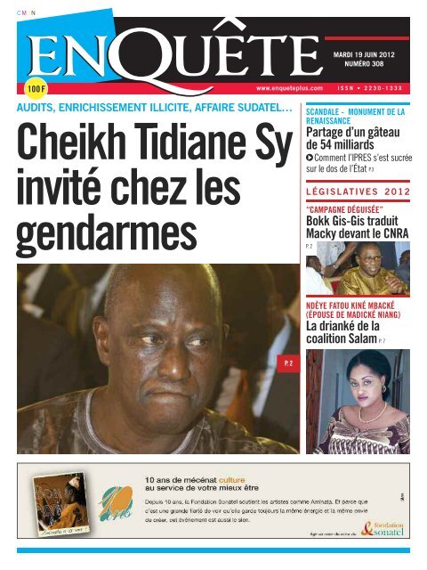Cheikh Tidiane Sy Invite Chez Les Gendarmes