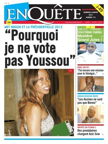 “Pourquoi je ne vote pas Youssou”