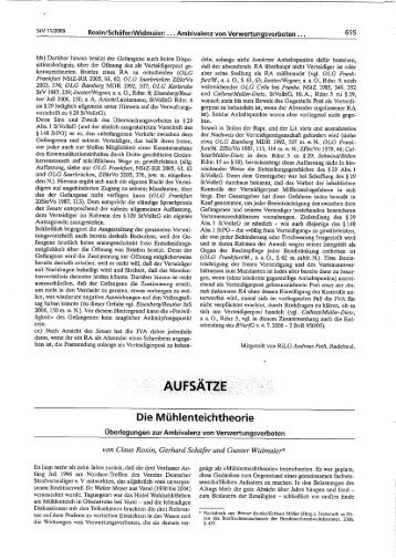 „Mühlenteichtheorie“ (StV 2006, 655 ff.) - Deutsche Strafverteidiger eV