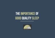 The Importance of Good Quality Sleep 