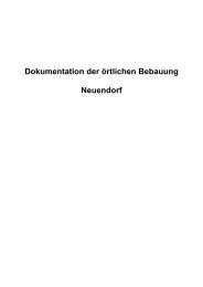 Dokumentation der örtlichen Bebauung Neuendorf - Amt West Rügen