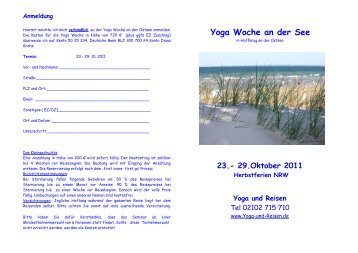 Yoga Woche an der See - Haus am Meer