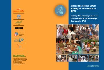 Jamsetji Tata National Virtual Academy for Rural Prosperity (NVA ...