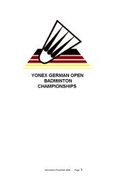 Information Booklet - Yonex German Open