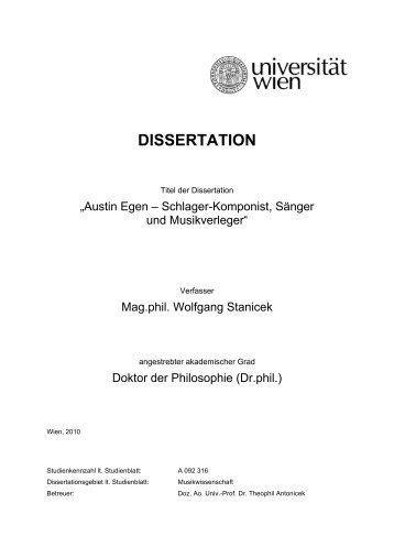 DISSERTATION