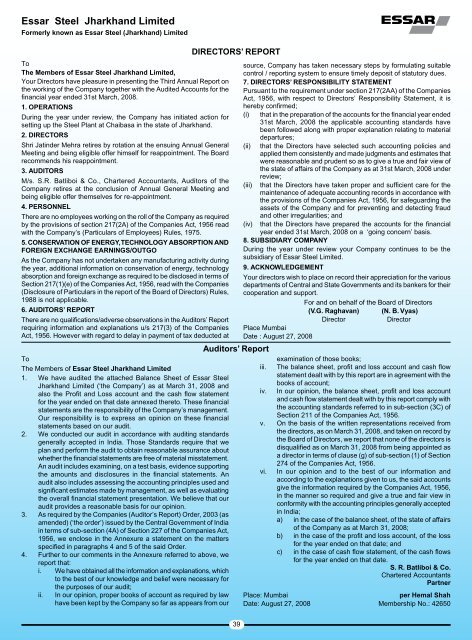 CONTENTS Proxy Form 65