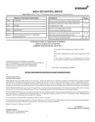 INDIA SECURITIES LIMITED 2