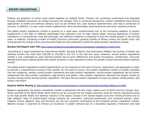 Protein Ingredients Market - Global Industry Analysis, Size, Share, Growth, Trends And Forecast 2015 - 2023.pdf