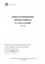 Modello di Organizzazione, Gestione e Controllo - Centrocot SpA