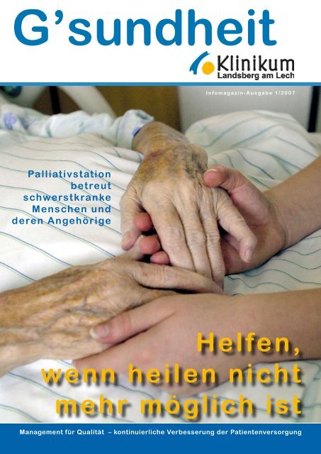 P a l l i a t i v m e d i z i n - Klinikum Landsberg am Lech