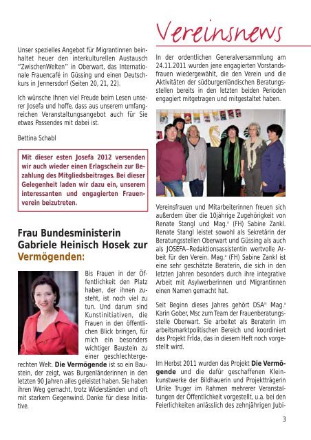 DIE VERMÖGENDE - Frauen für Frauen Burgenland