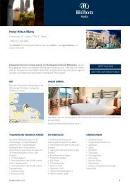 Hotel Hilton Malta - Hotel eBrochures