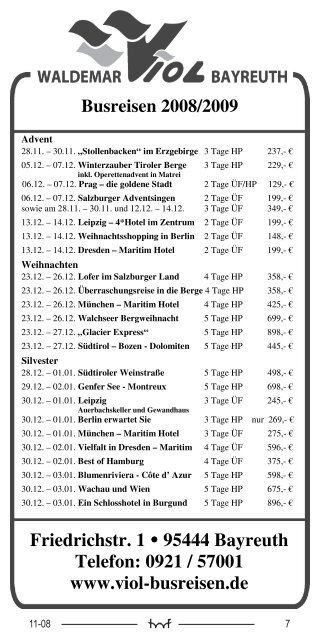 EITE - Hof Programm