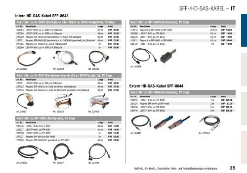 Booklet Kabel & Adapter