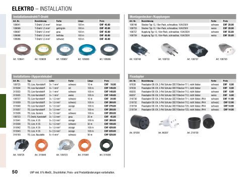 Booklet Kabel & Adapter