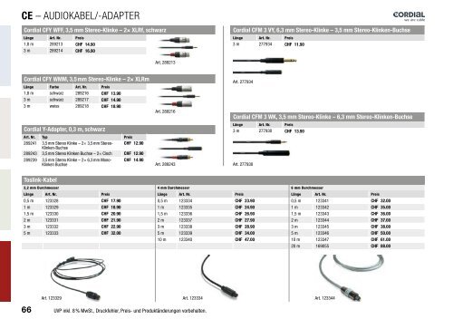 Booklet Kabel & Adapter
